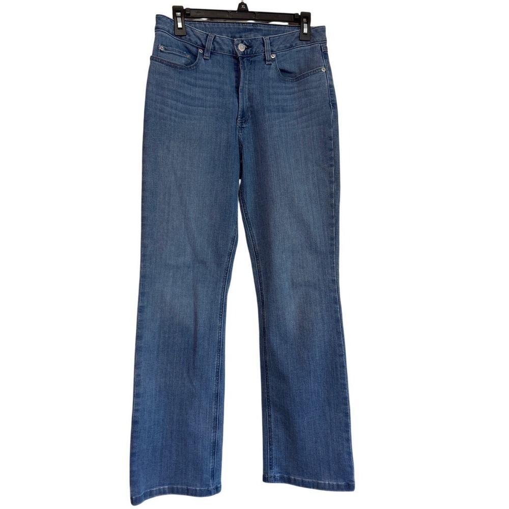 LL Bean 1912 Denim Womens Blue Jeans Size 10 Reg Medium Wash Bootcut